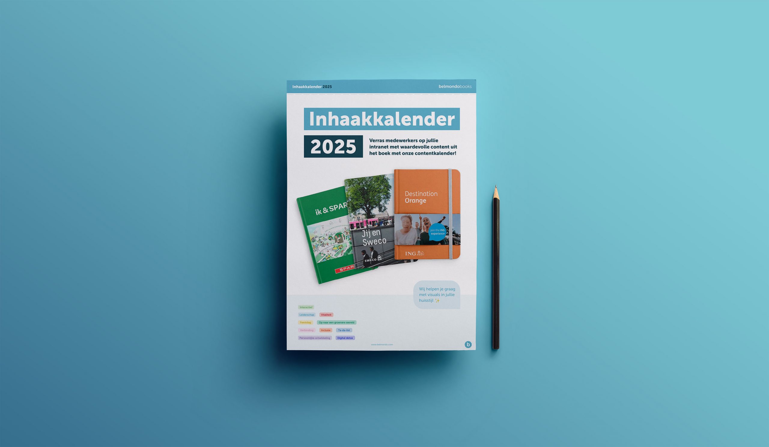 Inhaakkalender 2025 - HR - Communicatie - Belmondo Books